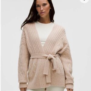 Lululemon Tie Front Long Cardigan Sweater